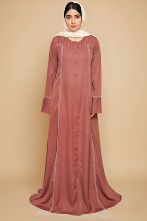 Rose Vale Embroidered Abaya