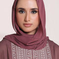 Rosy Finch Georgette Hijab