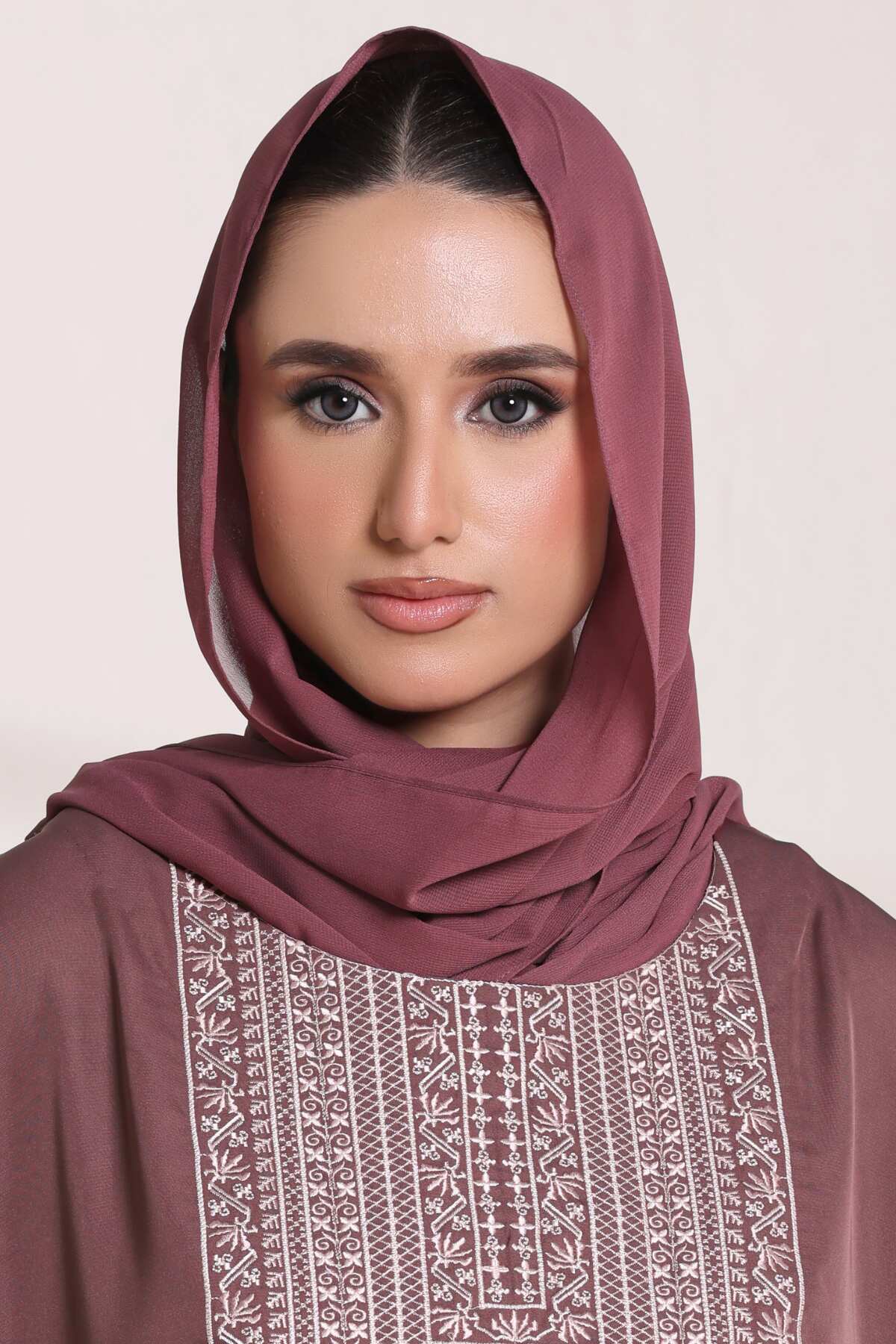 Rosy Finch Georgette Hijab
