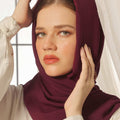 Rustic Red Georgette Hijab