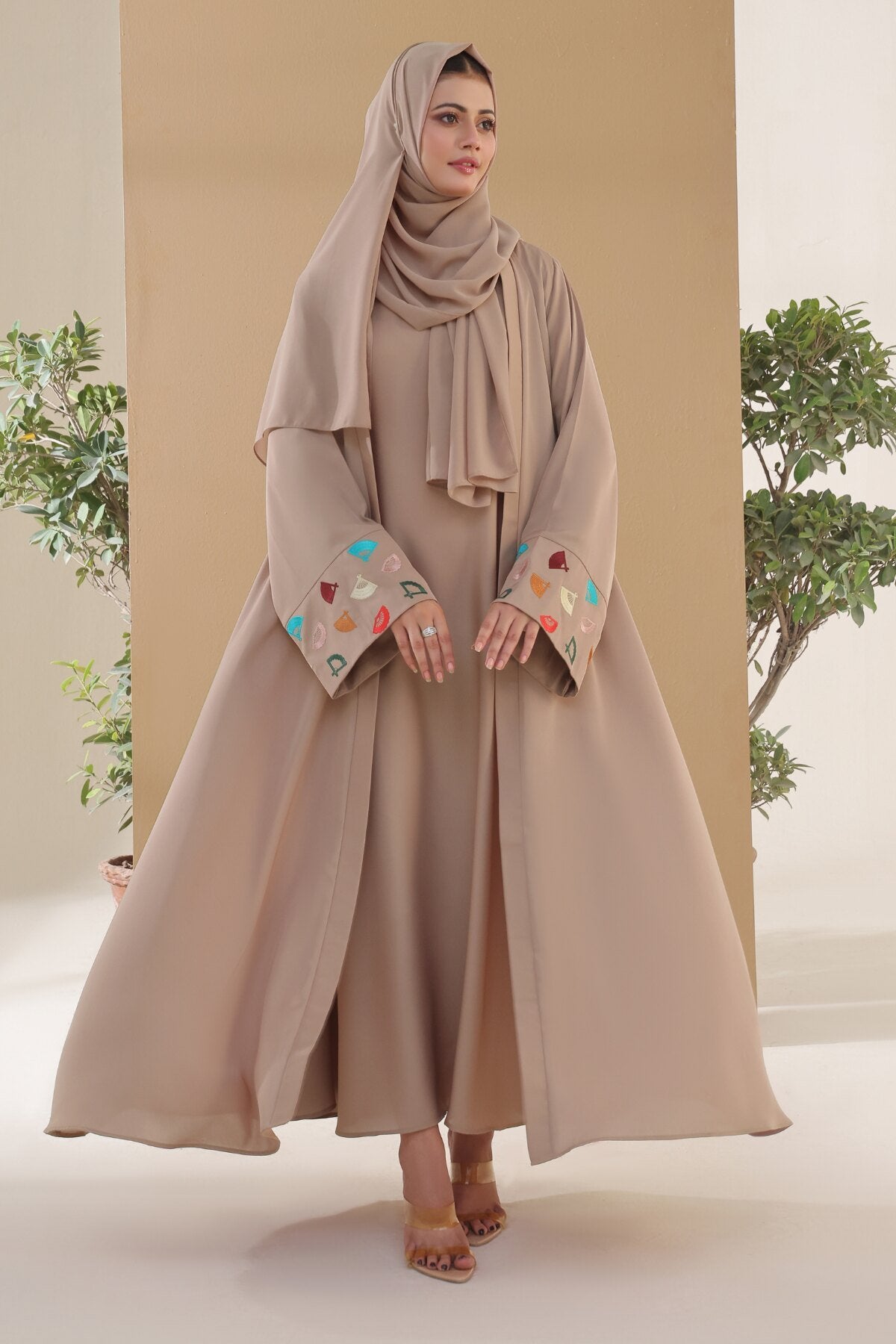 Sandrift Embroidered Shrug Abaya