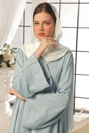 Seashell Embroidered Abaya