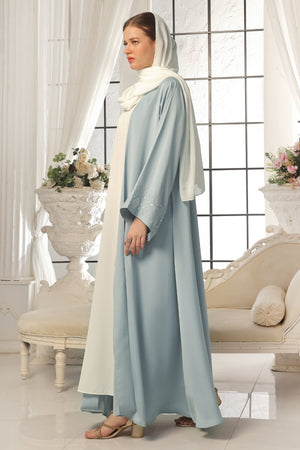 Seashell Embroidered Abaya