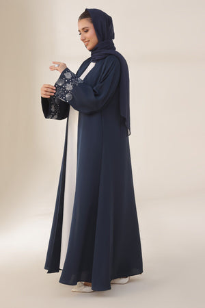 Seashell Embroidered Tuna Abaya