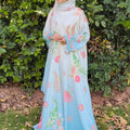 Sky Blue Shaded Kimono