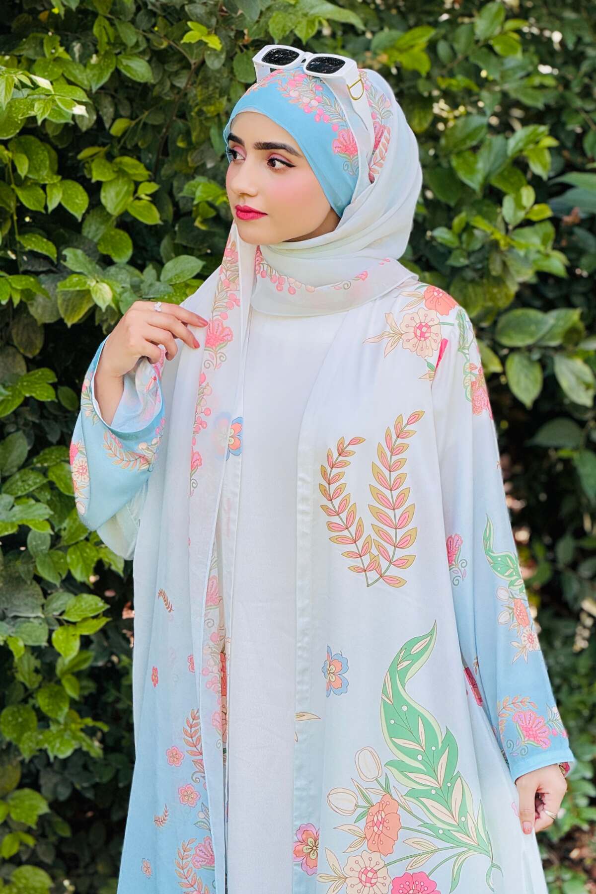 Sky Blue Shaded Kimono