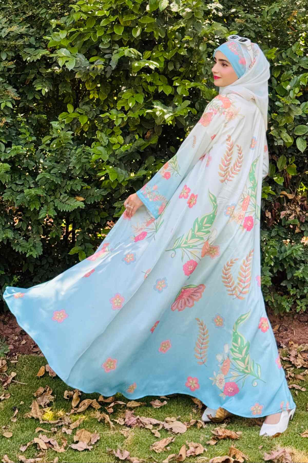 Sky Blue Shaded Kimono