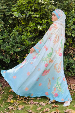 Sky Blue Shaded Kimono