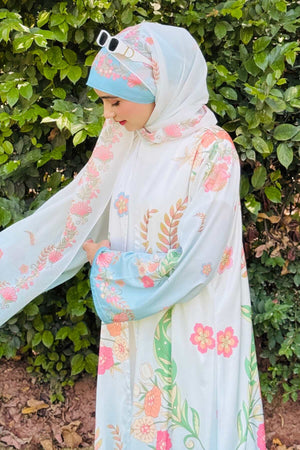 Sky Blue Shaded Kimono