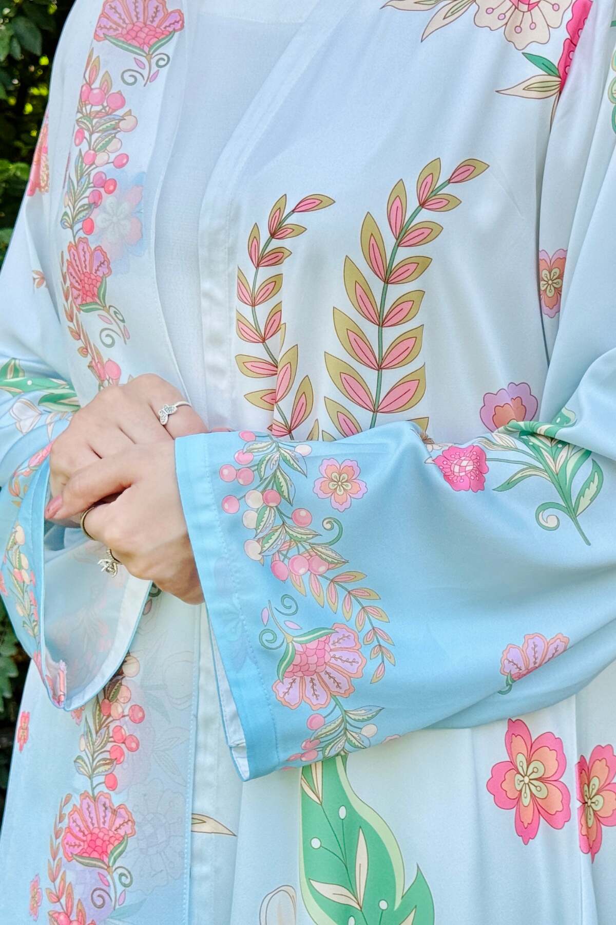 Sky Blue Shaded Kimono