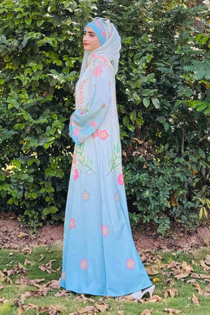 Sky Blue Shaded Kimono