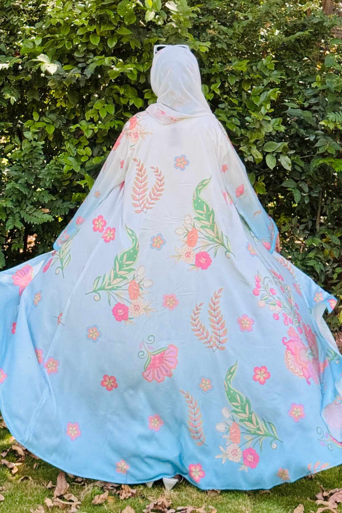 Sky Blue Shaded Kimono