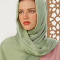 Soft Green Silk Hijab