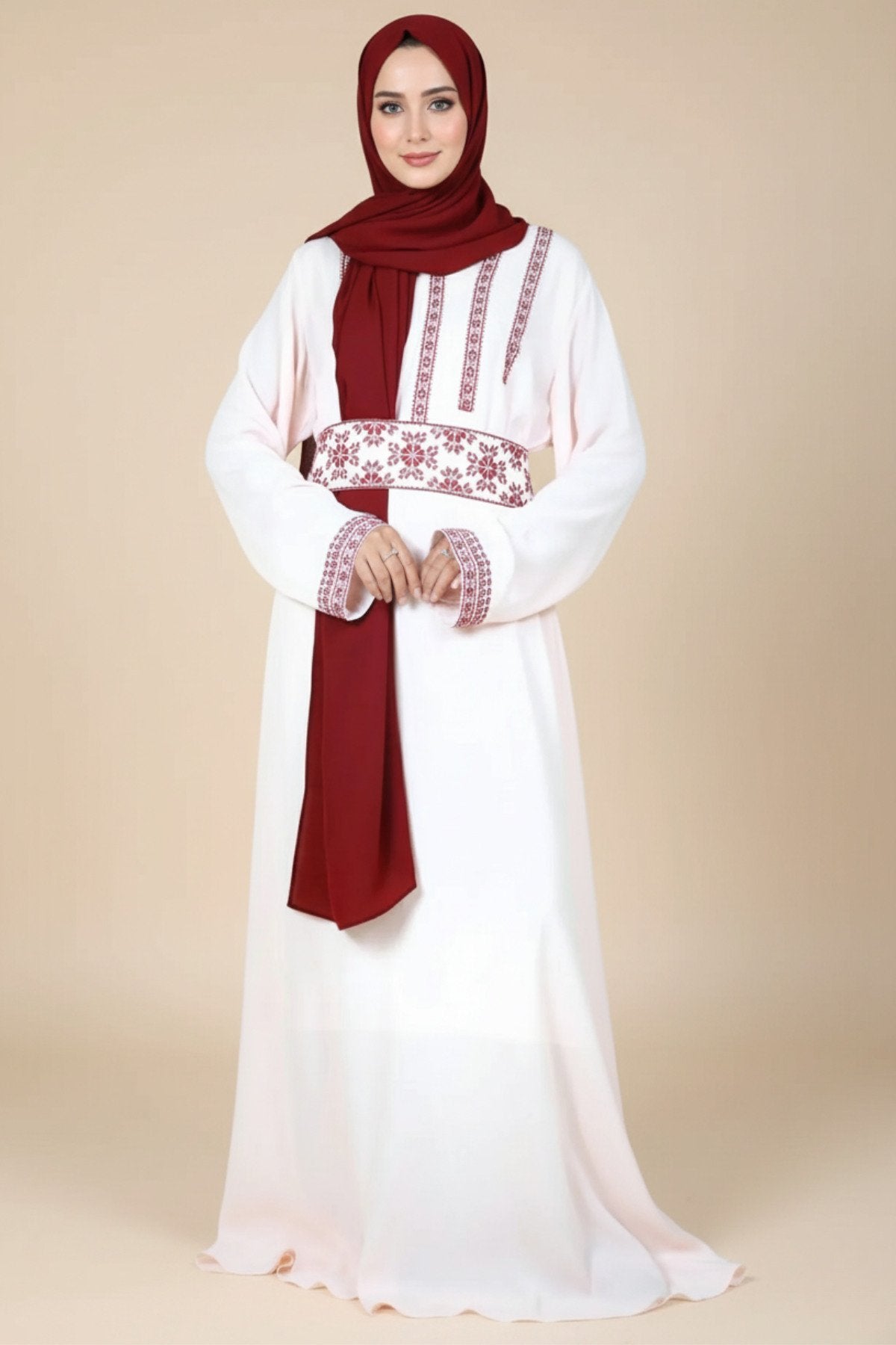 Tatreez Embroidered Maxi Abaya