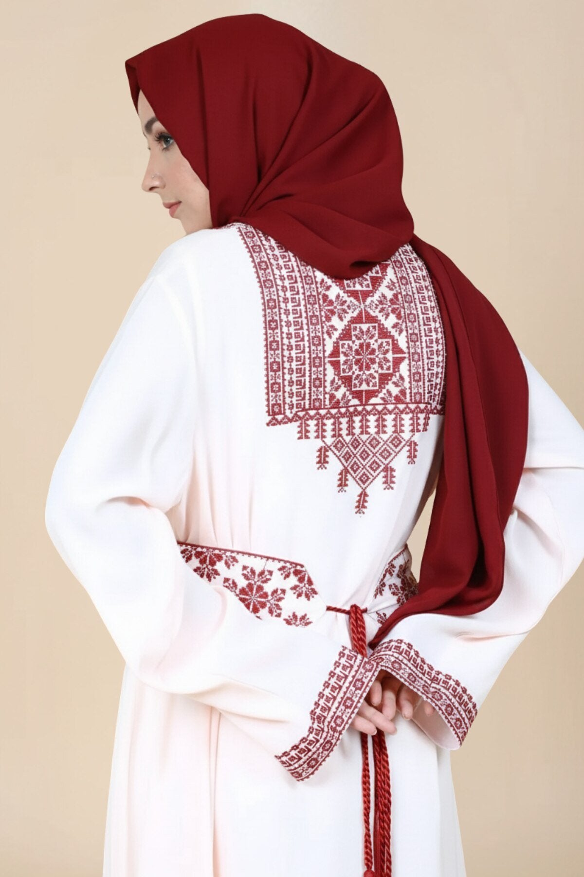Tatreez Embroidered Maxi Abaya