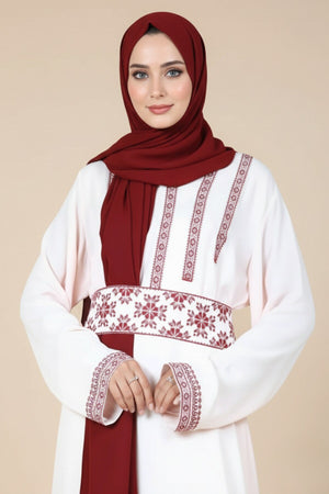 Tatreez Embroidered Maxi Abaya