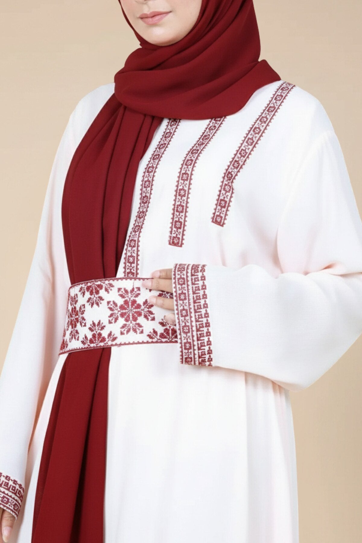 Tatreez Embroidered Maxi Abaya