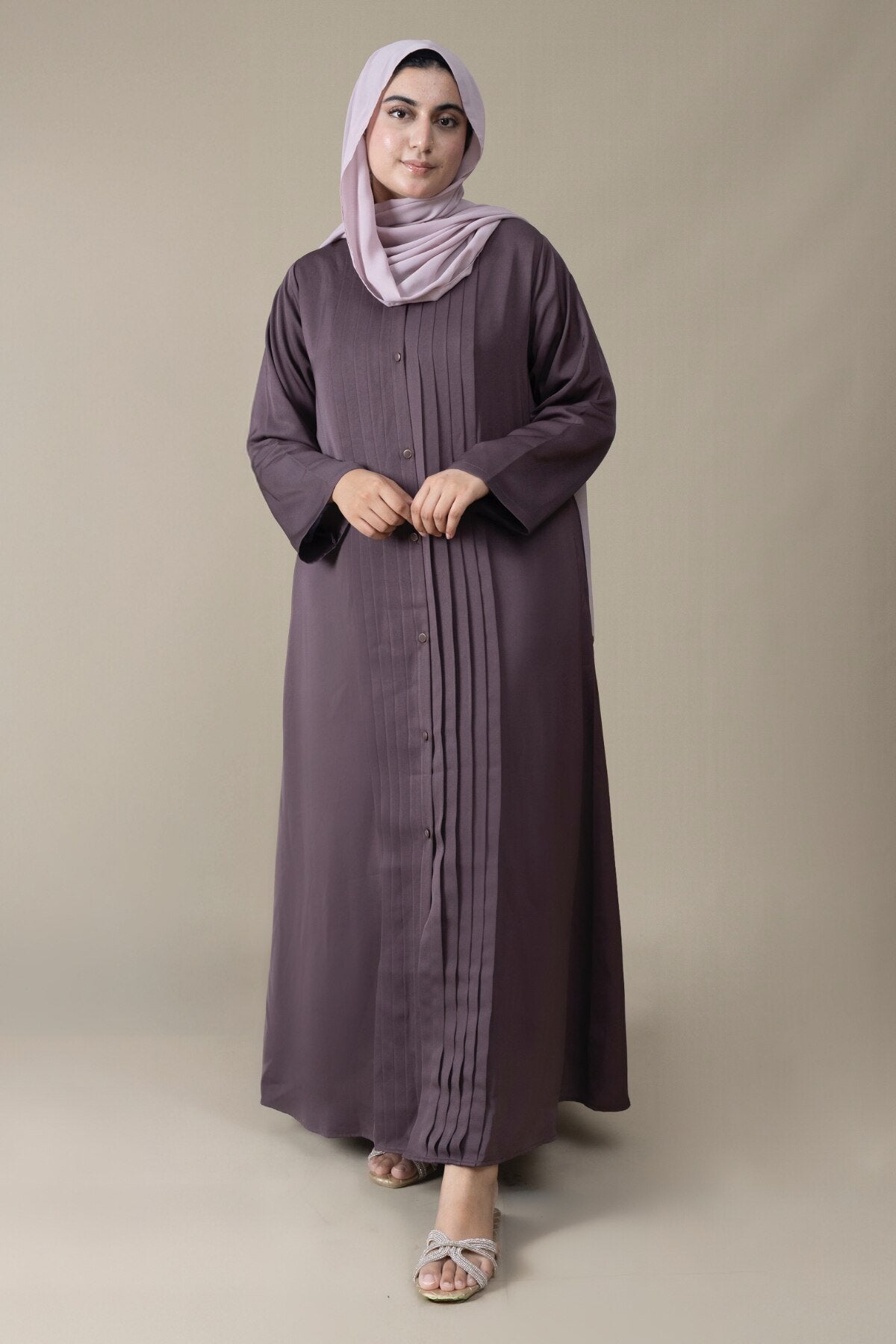 Thunder Pleated Abaya