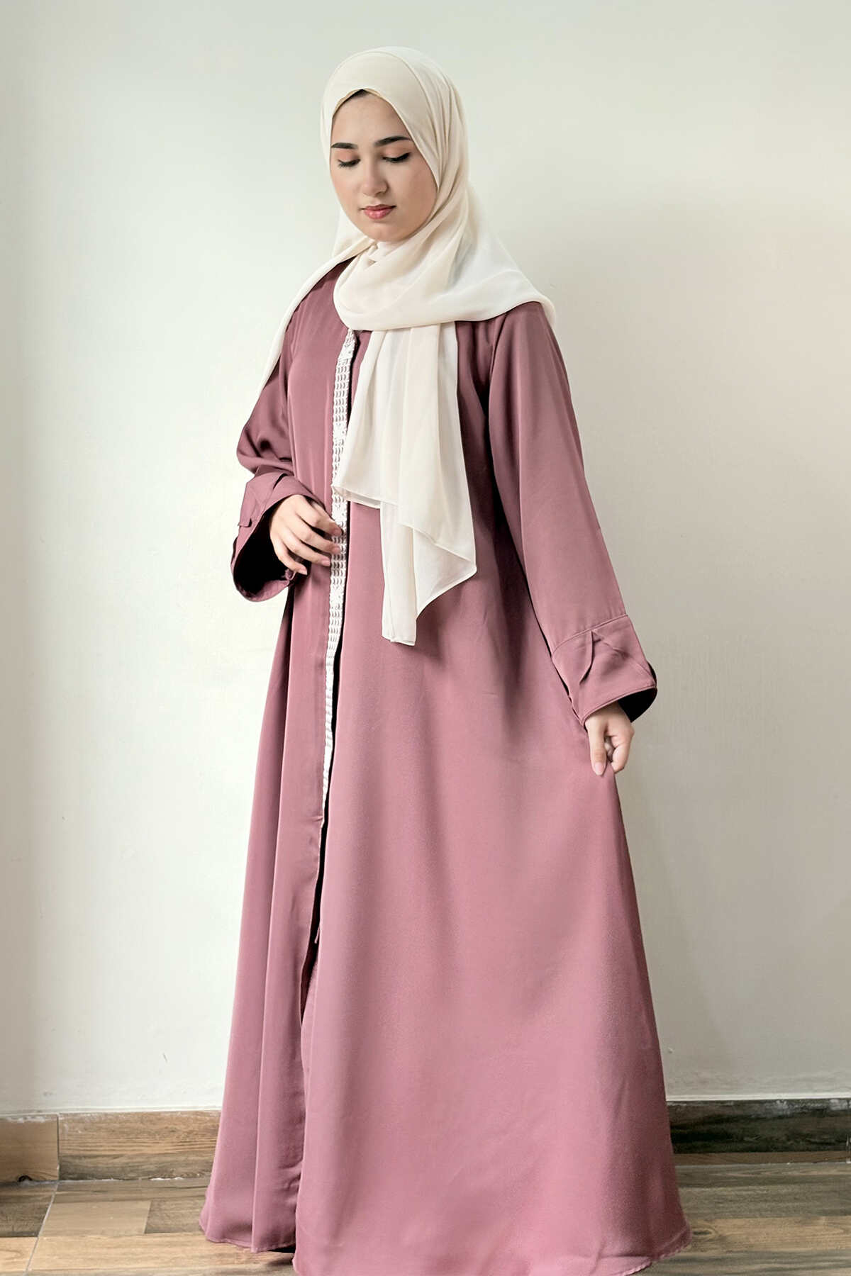 Turkish Rose Embroidered Abaya