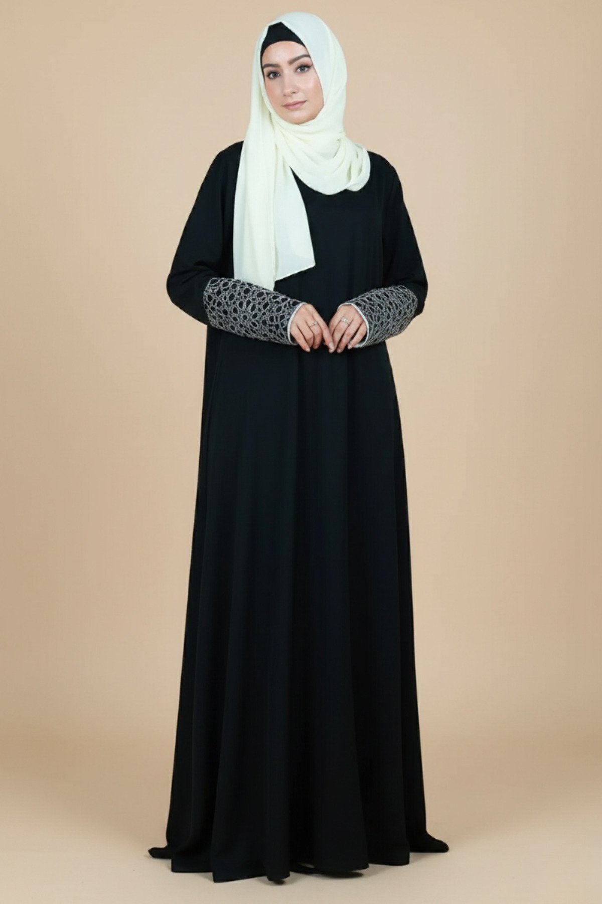 White Artistry Embroidered Abaya