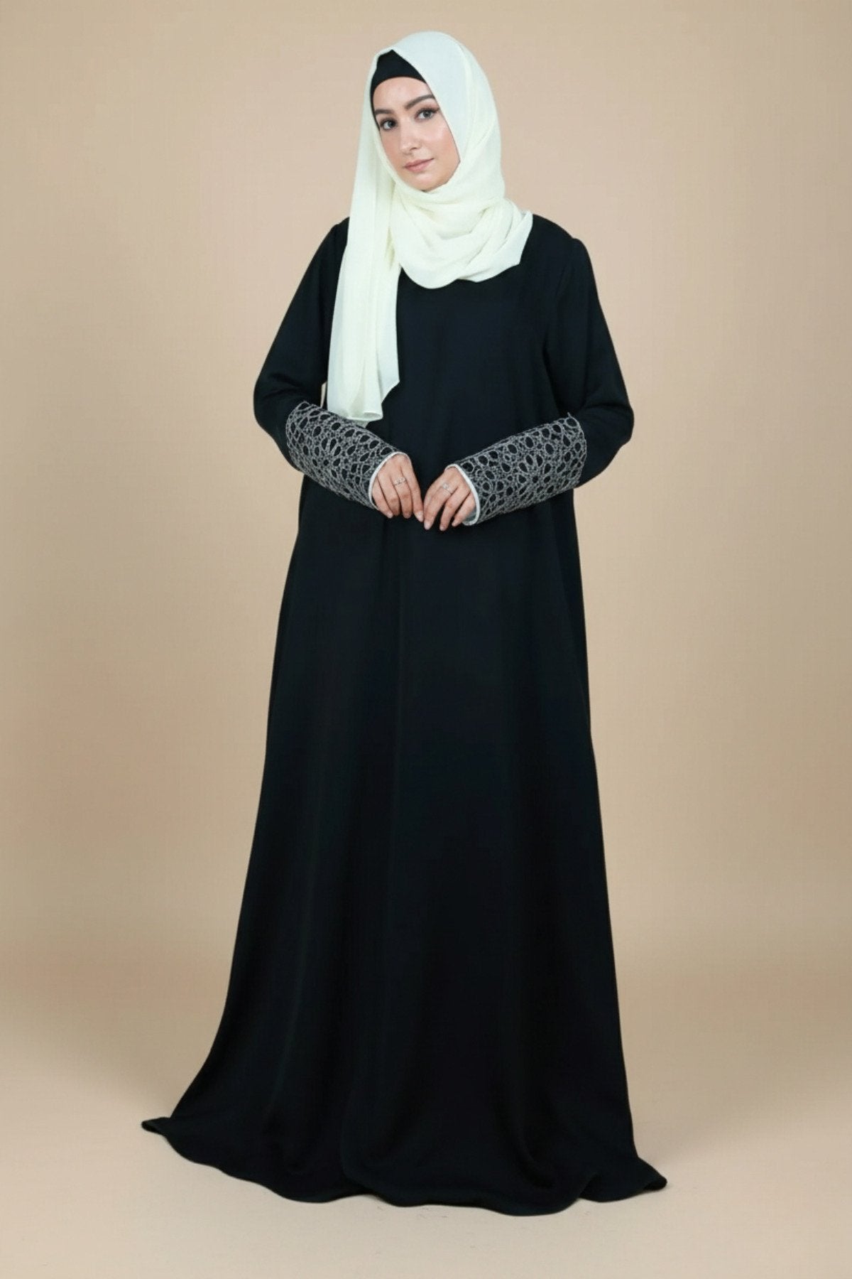 White Artistry Embroidered Abaya