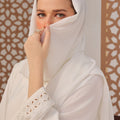 White Georgette Hijab