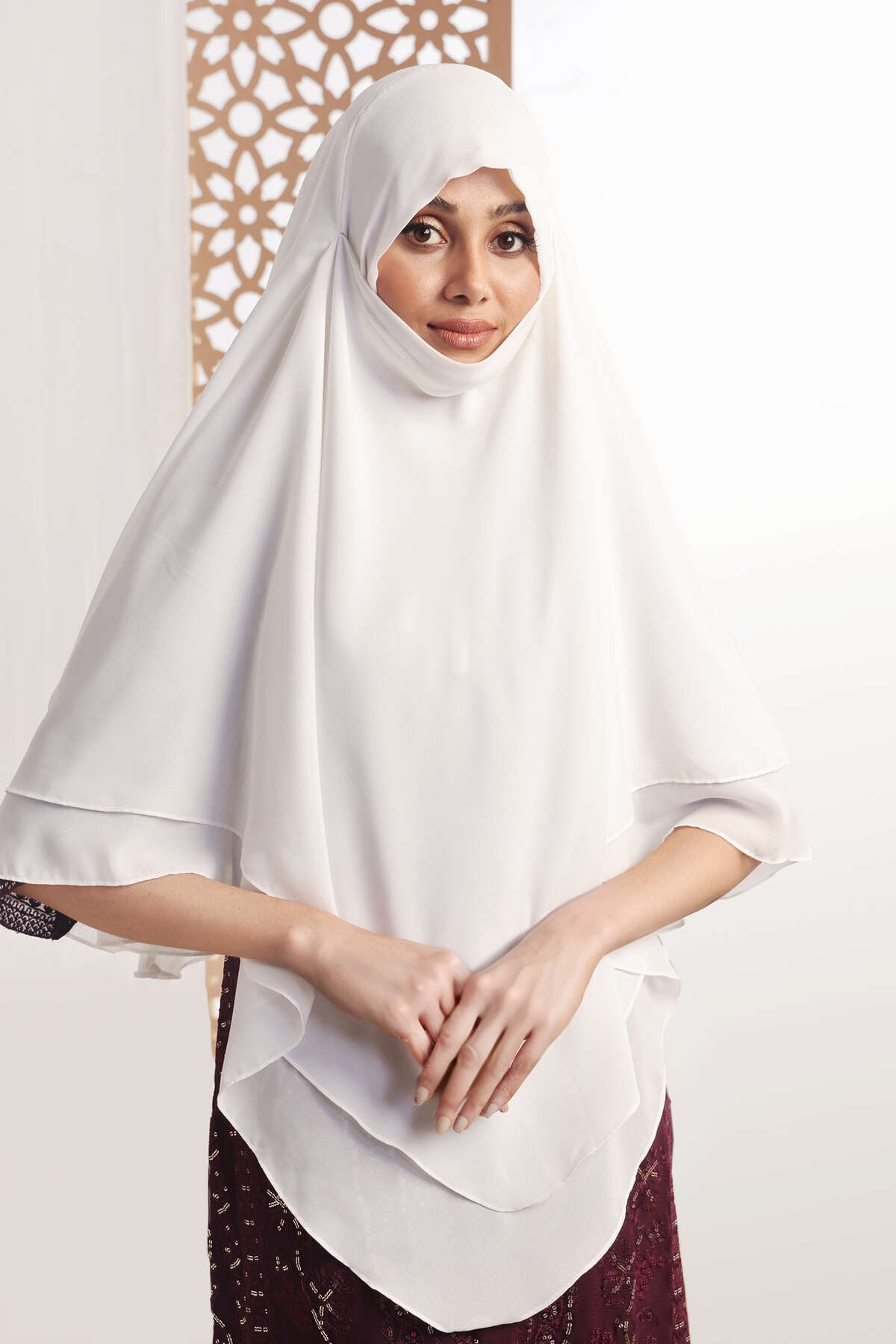 White Khimar Hijab