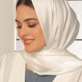 White Silk Hijab